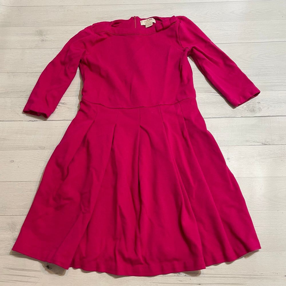 Kate spade New York Selma bow pink dress girls size 10